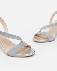 SANDALO CON TACCO NEROGIARDINI DONNA T.NOTTURNO GHIACCIO  TACCO 7,5CM E410124DE/705