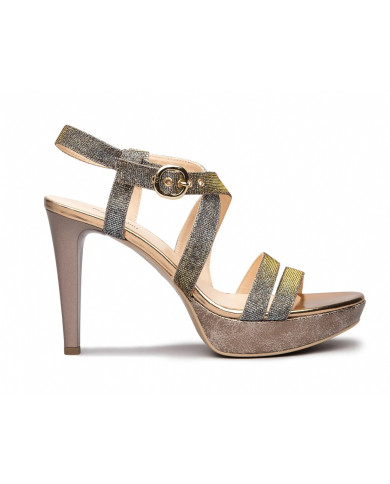 SANDALO CON TACCO NEROGIARDINI DONNA T.NOTTURNO E012830DE/327