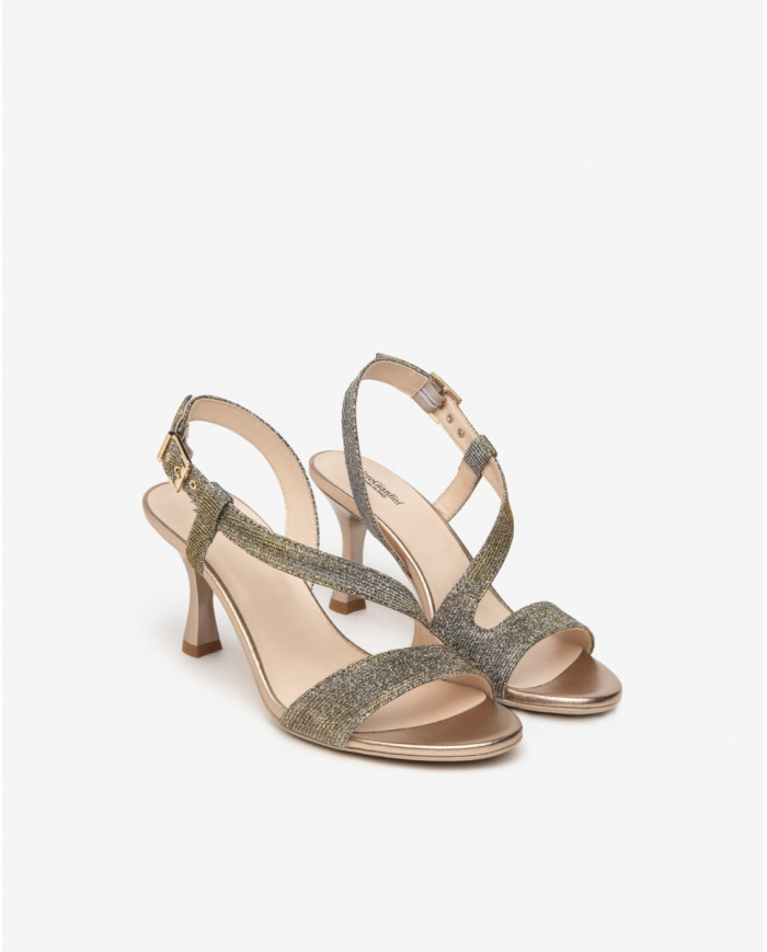 SANDALO CON TACCO NEROGIARDINI DONNA T.NOTTURNO  E410124DE/327