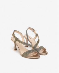 SANDALO CON TACCO NEROGIARDINI DONNA T.NOTTURNO  E410124DE/327