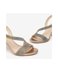 SANDALO CON TACCO NEROGIARDINI DONNA T.NOTTURNO  E410124DE/327