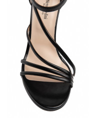 SANDALO CON TACCO NEROGIARDINI DONNA NAPPA PANDORA NERO TPU EGIZIA NERO E218400DE/100