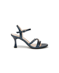 SANDALI CON TACCO NEROGIARDINI PELLE OCEANO TACCO 7,5CM E410123DE/201