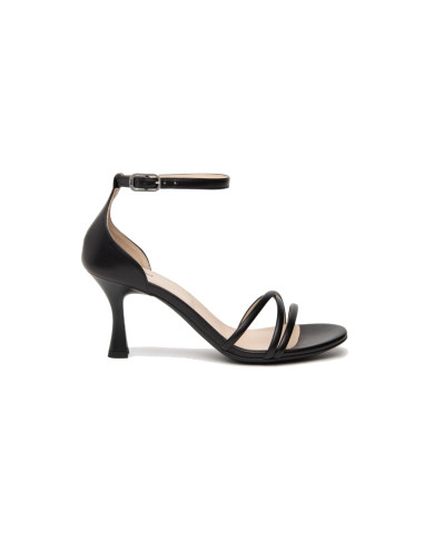 SANDALI CON TACCO NEROGIARDINI PELLE NERO TACCO 7,5CM E410120DE/100