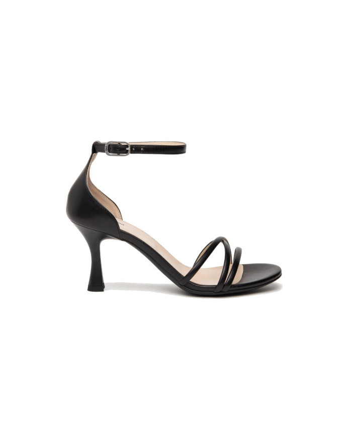 SANDALI CON TACCO NEROGIARDINI PELLE NERO TACCO 7,5CM E410120DE/100