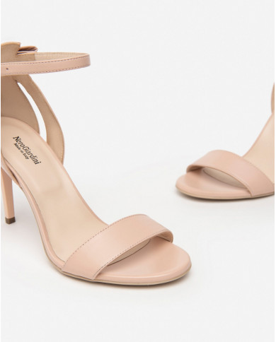 SANDALI CON TACCO NEROGIARDINI PELLE ROSA TACCO 9,5CM E410111DE/100