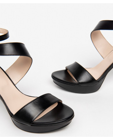 SANDALI CON TACCO NEROGIARDINI NERO E307231DE/100