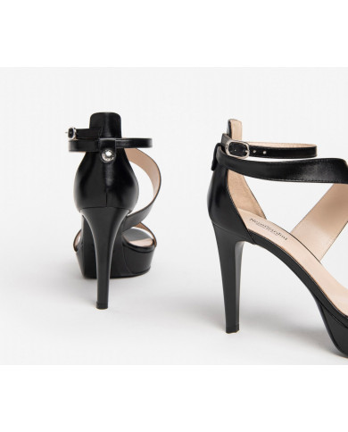 SANDALI CON TACCO NEROGIARDINI NERO E307231DE/100