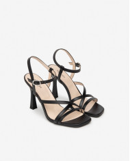 SANDALI CON TACCO NEROGIARDINI DONNA NAPPA PANDORA NERO TPU GRONE NERO TACCO 9,5CM E410131DE/100