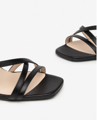 SANDALI CON TACCO NEROGIARDINI DONNA NAPPA PANDORA NERO TPU GRONE NERO TACCO 9,5CM E410131DE/100