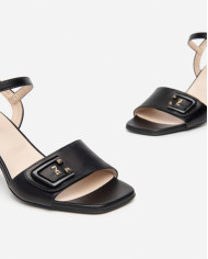 SANDALI CON TACCO NEROGIARDINI DONNA NAPPA PANDORA NERO TPU TITTI NERO TACCO 7,5CM E410140DE/100