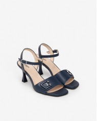 SANDALI CON TACCO NEROGIARDINI DONNA NAPPA PANDORA BLU 69 TPU TITTI NERO TACCO 7,5CM E410140DE/200