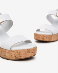 SANDALI CON TACCO NEROGIARDINI DONNA LOIRA BIANCO PU.MARSALA TACCO 10,5CM E410391D/707