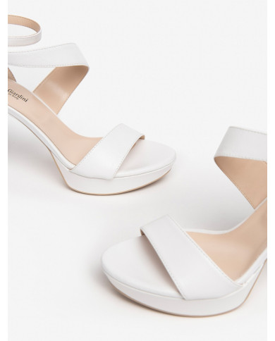 SANDALI CON TACCO NEROGIARDIN DONNA INAPPA PANDORA BIANCO TPU CASERTA DAMA E307231DE/707