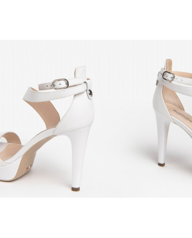 SANDALI CON TACCO NEROGIARDIN DONNA INAPPA PANDORA BIANCO TPU CASERTA DAMA E307231DE/707