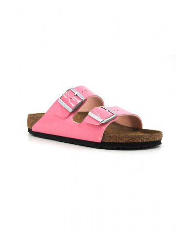 CIABATTE BIRKENSTOCK DONNA ARIZONA PATENT CANDY PINK 1026957