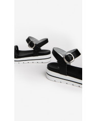 SANDALI  NEROGIARDINI DONNA NERO PELLE E307812D/100