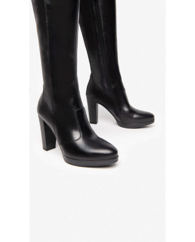 STIVALE CON TACCO NEROGIARDINI DONNA GUANTO NERO TACCO 9.5CM I205742D/100