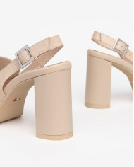 MOCASSINI CON TACCO NEROGIARDINI DONNA IN PELLE LINO TACCO 9CM E409461D/453