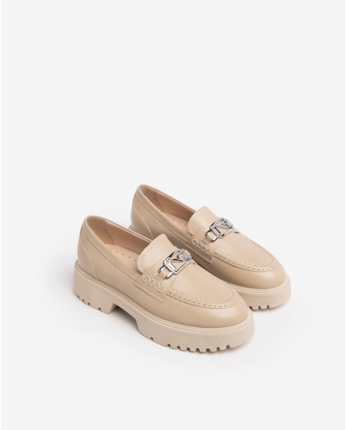 MOCASSINI NEROGIARDINI DONNA NAPPA LINO E306320/453