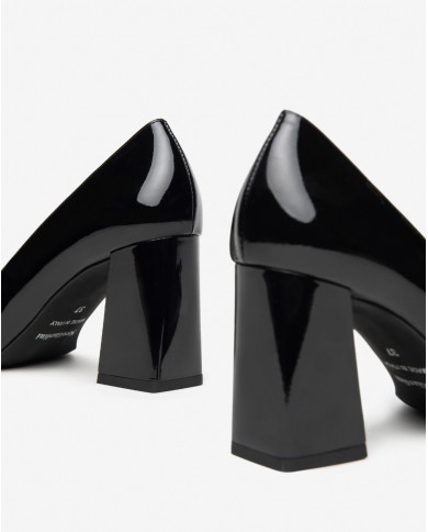 DECOLLETE' NEROGIARDINI VERNICE NERO TACCO 8CM E409491D/100