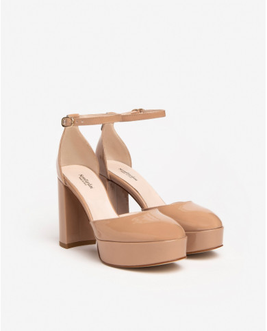 DECOLLETE' NEROGIARDINI DONNA VERNICE NUDO TPU E409450D/626