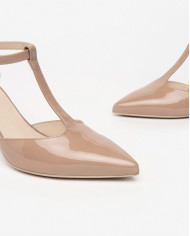 DECOLLETE' NEROGIARDINI DONNA PELLE NUDO TACCO A SPILLO  7,5CM E409311DE/626