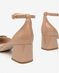 DECOLLETE' NEROGIARDINI DONNA PELLE NUDO TACCO5,5CM E409480D/626