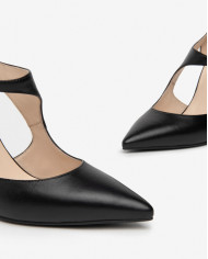 DECOLLETE' NEROGIARDINI DONNA PELLE NERO TACCO A SPILLO  9,5CM E409340DE/100