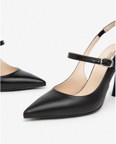 DECOLLETE' NEROGIARDINI DONNA PELLE NERO TACCO 9,5CM E409341DE/100