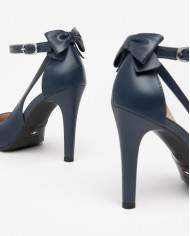 DECOLLETE' NEROGIARDINI DONNA PELLE BLU TACCO 9,5CM E411072DE/200