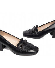 MOCASSINI NEROGIARDINI DONNA IN PELLE OBERA NERO 5,5CM I308650DE/100