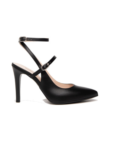 DECOLLETE' NEROGIARDINI DONNA NAPPA PANDORA NERO TPU DIMONA LADY NERO LOOK DA CERIMONIA SLINGBACK E307030DE/100