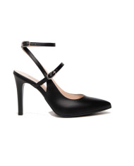 DECOLLETE' NEROGIARDINI DONNA NAPPA PANDORA NERO TPU DIMONA LADY NERO LOOK DA CERIMONIA SLINGBACK E307030DE/100