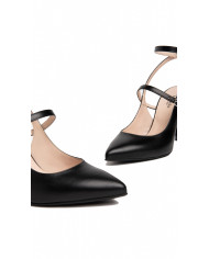 DECOLLETE' NEROGIARDINI DONNA NAPPA PANDORA NERO TPU DIMONA LADY NERO LOOK DA CERIMONIA SLINGBACK E307030DE/100