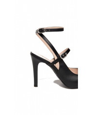 DECOLLETE' NEROGIARDINI DONNA NAPPA PANDORA NERO TPU DIMONA LADY NERO LOOK DA CERIMONIA SLINGBACK E307030DE/100
