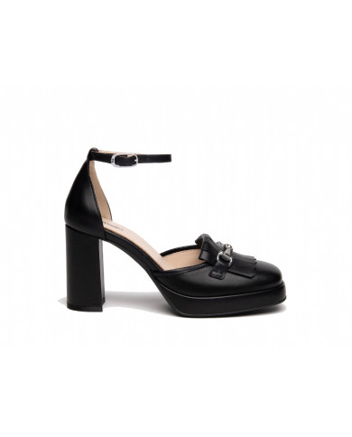 DECOLLETE' NEROGIARDINI DONNA NAPPA PANDORA NERO E409460D/100