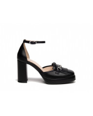 DECOLLETE' NEROGIARDINI DONNA NAPPA PANDORA NERO E409460D/100