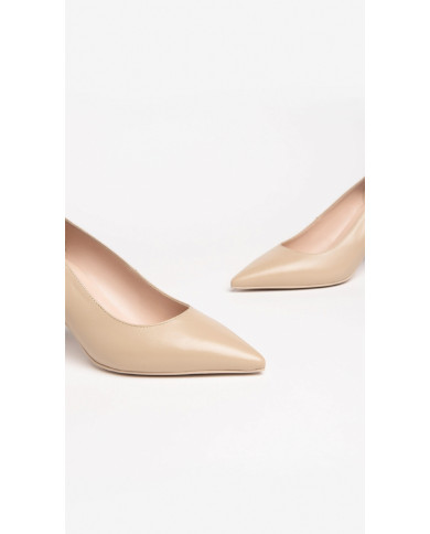 DECOLLETE' NEROGIARDINI DONNA NAPPA PANDORA LINO TPU ALEK NATURALE E307081DE/453