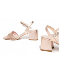 SANDALO CON TACCO NEROGIARDINI LAMINATO PHARD TPU PEDARA E307320DE/660