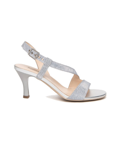 SANDALO CON TACCO NEROGIARDINI DONNA T.NOTTURNO COL.GHIACCIO TPU ALIMA NATURALE E307272DE/705