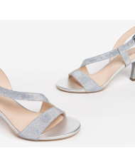 SANDALO CON TACCO NEROGIARDINI DONNA T.NOTTURNO COL.GHIACCIO TPU ALIMA NATURALE E307272DE/705