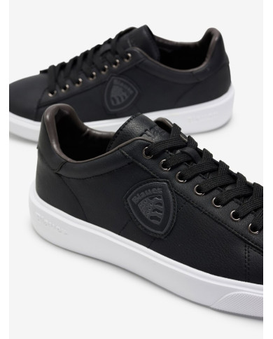 SNEAKERS BLAUER UOMO BUCK/LEA  S5BUCK01/LEA/BUCK01-BLACK/WHITE