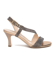 SANDALI CON TACCO NEROGIARDINI DONNA T.NOTTURNO RAME 639  TPU ALIMA NATURALE E307272DE/327