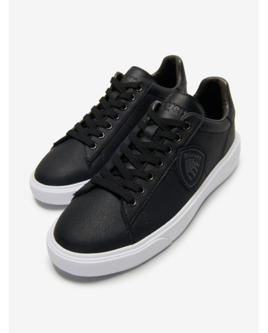 SNEAKERS BLAUER UOMO BUCK/LEA  S5BUCK01/LEA/BUCK01-BLACK/WHITE