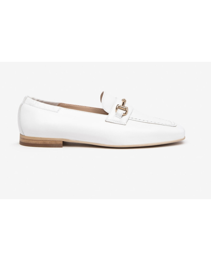 MOCASSINO NEROGIARDINI DONNA NAPPA PANDORA BIANCO MICROLITE E306341D/707