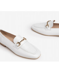 MOCASSINO NEROGIARDINI DONNA NAPPA PANDORA BIANCO MICROLITE E306341D/707