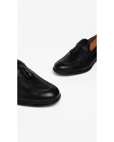 MOCASSINO  UOMO NEROGIARDINI LEVANTO NERO GOMMA PINETO 7519 NE E302780UE/100
