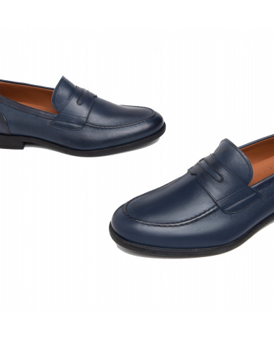 MOCASSINI NEROGIARDINI UOMO LEVANTO NAVY GOMMA PINETO E302781UE/205