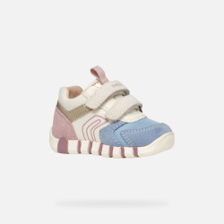 SNEAKERS PRIMI PASSI GEOX BAMBINA IB IUPIDOO G. C - GBK+SCAM. AVIO/ROSE 19/26 B3558C 05422 C5402